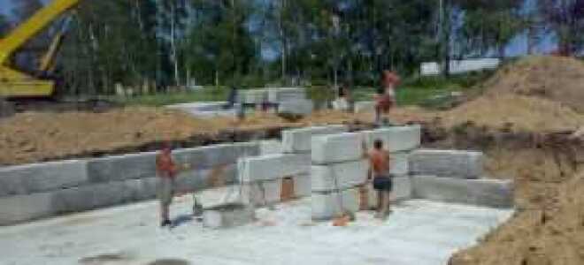 Фундамент из блоков пошаговая инструкция, как сделать своими руками