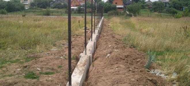 Ленточный фундамент для забора своими руками: основные нюансы