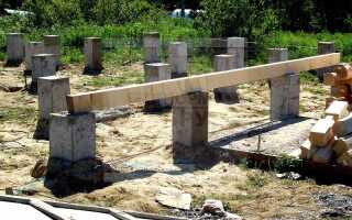 Что такое столбчатый фундамент и как он устроен + фото