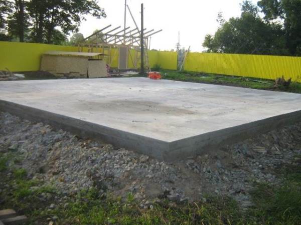 Плитный фундамент