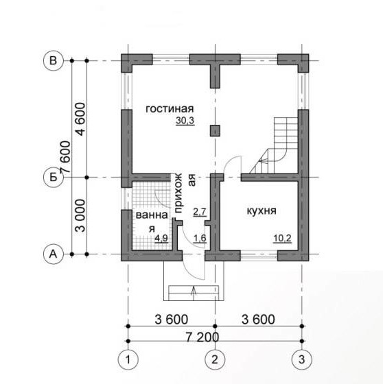 Разбивка фунфдамента по осям