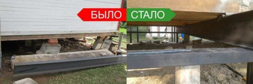 Усиление и ремонт винтовыми сваями