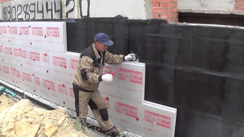 Утепление фундамента
