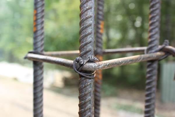 Вязка каркаса для сваи