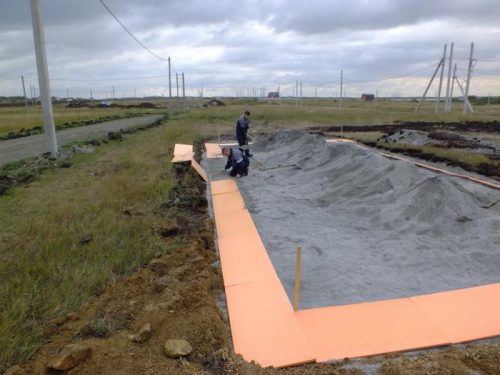 утепление фундамента пеноплексом